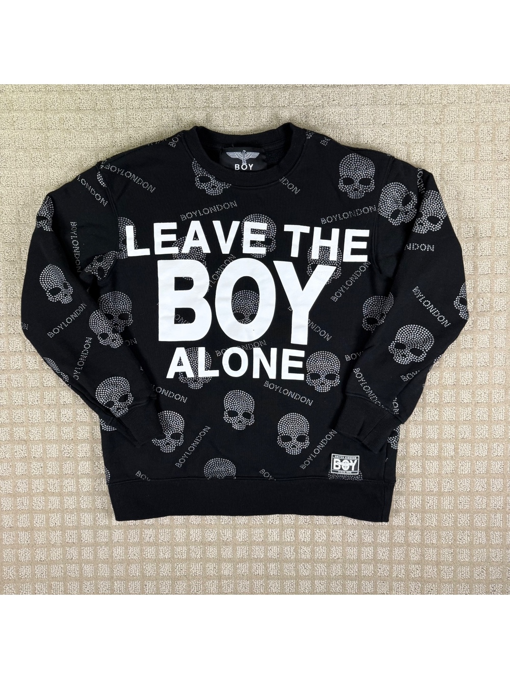 Boy London Skull Print Sweatshirt Youth S